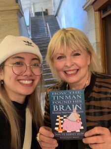 Danute Debney Shaw signing her book “How The Tin Man Found His Brain” for the NYC Public Library