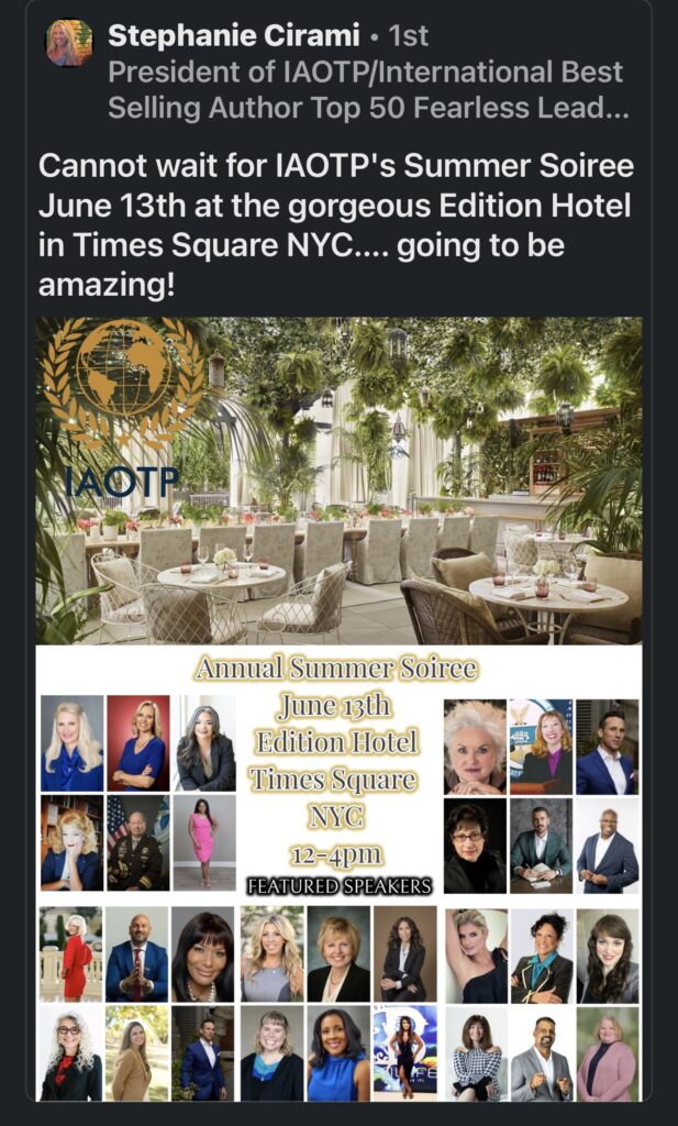 IAOTP Summer Soiree June Danute Debney Shaw