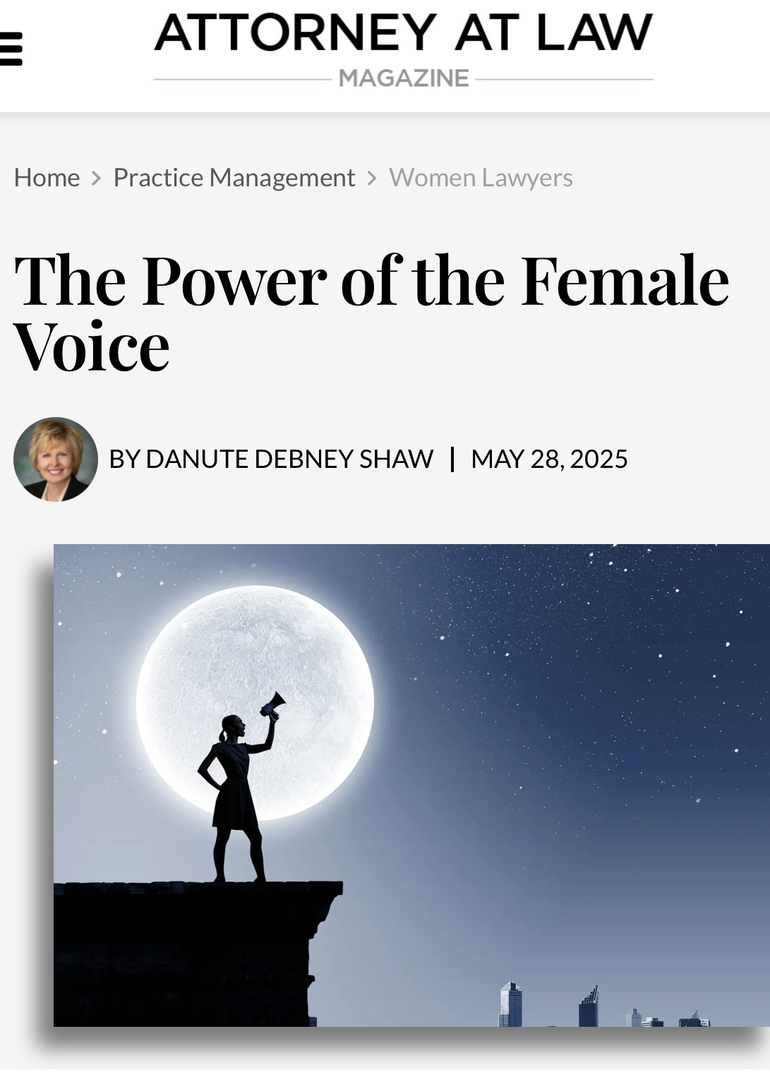 Attorney At Law The Power Of The Female Voice