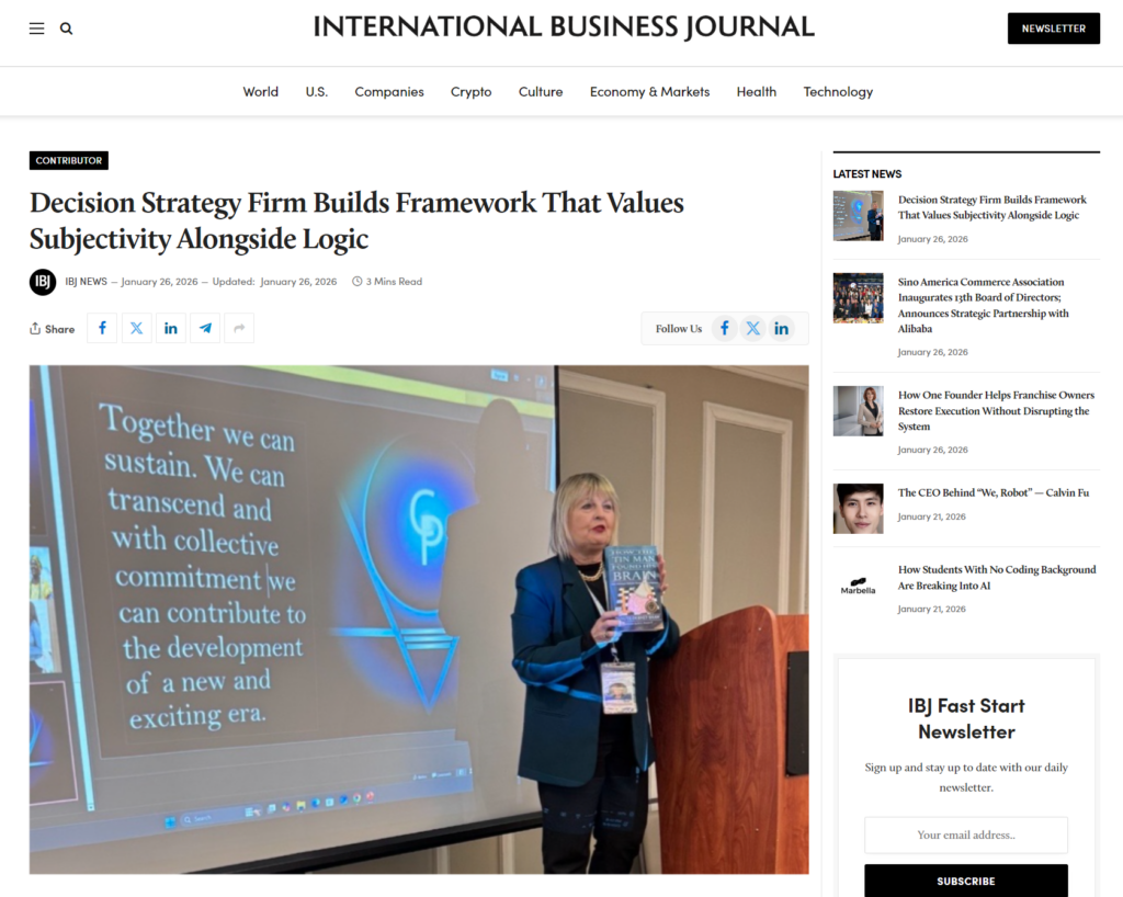 IBJ Decision Strategy Article 01/26/2026