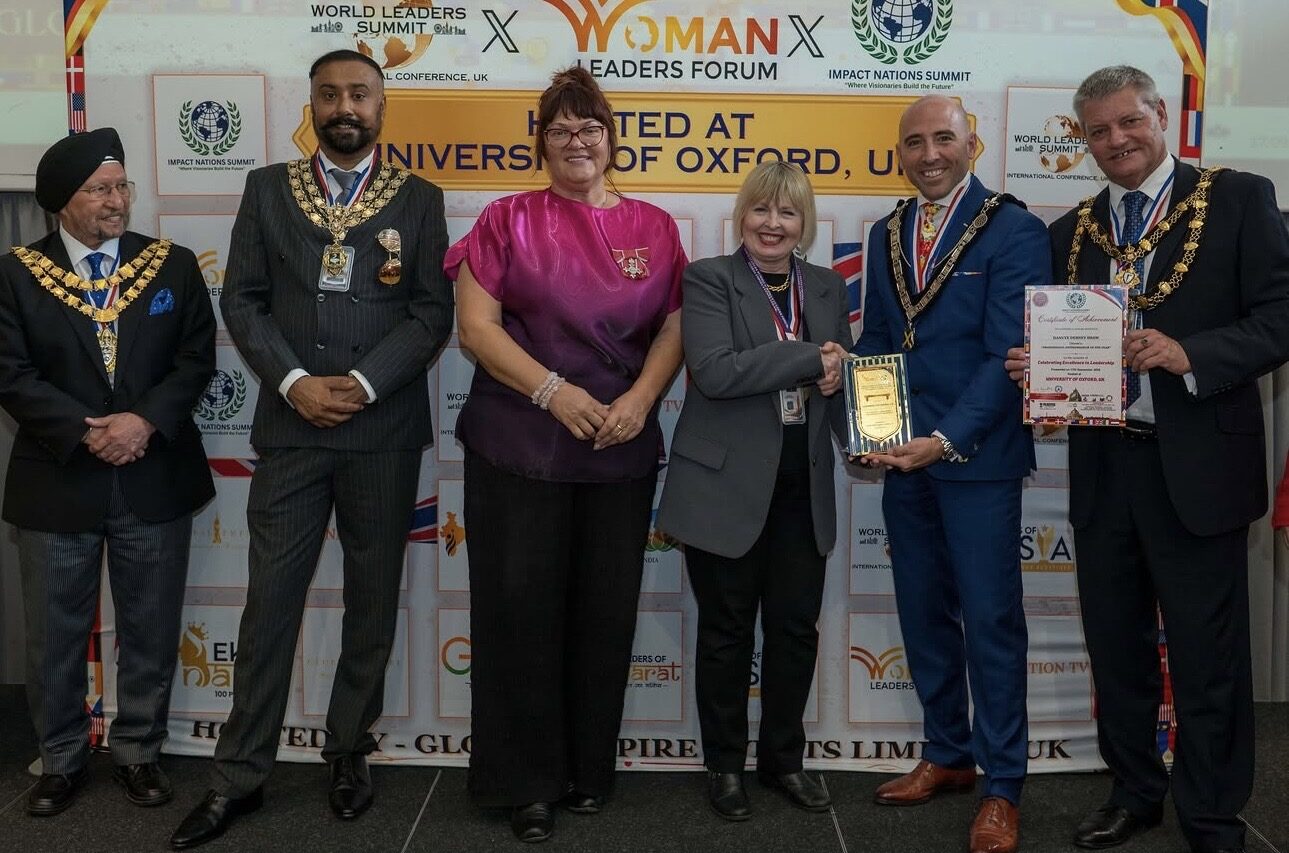 Impact Nations World Leaders Summit, Oxford University, Keble College, Oxford, England - USA Delegate Danute Debney Shaw Receiving Professional Entrepreneur of the Year 2026 Honor
